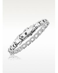 FORZIERI | Metallic Sterling Silver Flat U-link Belt Buckle Bracelet for Men | Lyst