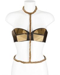Giuseppe Zanotti | Metallic Brass and Leather Body Belt | Lyst