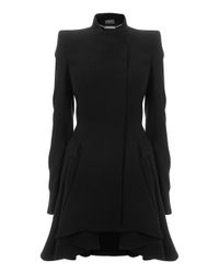 Alexander McQueen | Purple Exaggerated Shoulder Dress | Lyst
