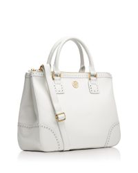 Lyst - Tory Burch Robinson Spectator Double Zip Tote in Natural