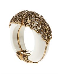 Oscar de la Renta | White Crystal Branch Bracelet | Lyst