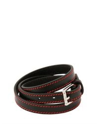 Dior Homme | Red Triple Wrap Leather Bracelet for Men | Lyst