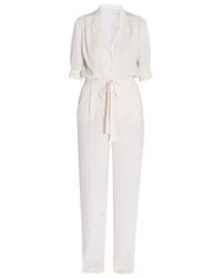 Lyst - Paul & Joe Lace Back Jumpsuit in White