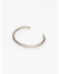 Cause and Effect | Metallic Skinny Silver Bar Cuff for Men | Lyst