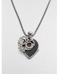 Stephen Webster | Metallic Scroll Skull Dog Tag Necklace for Men | Lyst