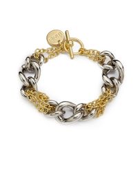 1AR By Unoaerre | Metallic Twotone Chain Bracelet | Lyst