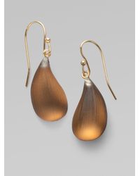 Alexis Bittar | Lucite Dew Drop Earringscharcoal Brown | Lyst