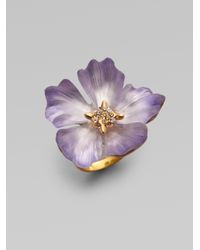 Alexis Bittar | Purple Flora Gold Primrose Ring | Lyst
