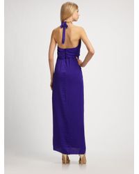 BCBGMAXAZRIA | Blue Edith Necklace Gown | Lyst