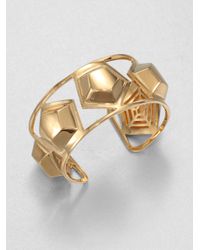 Eddie Borgo | Metallic Medium Hexagon Stud Cuff Bracelet | Lyst