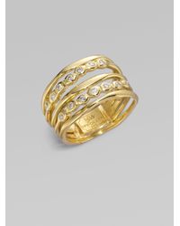 Ippolita | Metallic Diamond 18k Yellow Gold Ring | Lyst