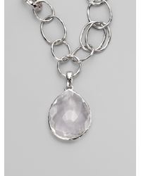 Ippolita | Metallic Clear Quartz Sterling Silver Enhancer | Lyst