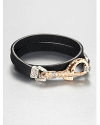 John Hardy | Black Palu Hook Station Bracelet | Lyst