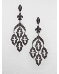 Jude Frances | Black Spinel Chandelier Earrings | Lyst