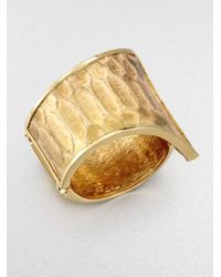 Kara Ross | Metallic Python Tail Cuff Bracelet | Lyst