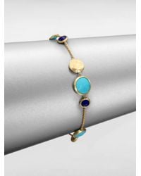 Marco Bicego | Blue Lapis Turquoise and 18k Yellow Gold Bracelet | Lyst