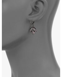 M.c.l Matthew Campbell Laurenza | Pink Blue Sapphire White Topaz Blue Topaz Sterling Silver Earrings | Lyst