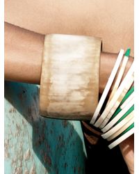 Nest | Natural Blonde Horn Bangle Bracelet | Lyst