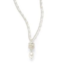 Slane | Metallic White Oval Pearl Sterling Silver Carousel Pendant Necklace | Lyst