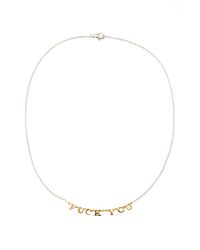 Tom Binns | Metallic Sayso Fuck You Necklace | Lyst