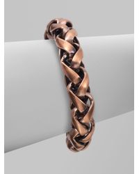 Bing Bang | Metallic Love Knot Chunky Chain Link Bracelet | Lyst
