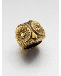Burberry | Metallic Owl Ring | Lyst