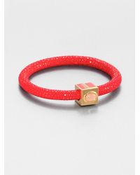 Fendi | Red Stingray Bangle Bracelet | Lyst