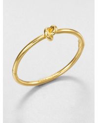 kate spade new york | Metallic Sailor's Knot Bangle Bracelet/goldtone | Lyst