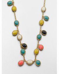 kate spade new york | Multicolor Long Cabochon Necklace | Lyst