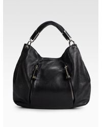 Michael Kors | Black Tonne Leather Hobo | Lyst