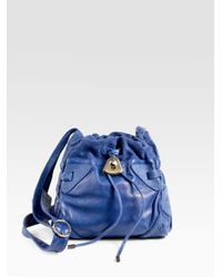 See By Chloé | Blue Esteli Mini Crossbody Drawstring Bag | Lyst