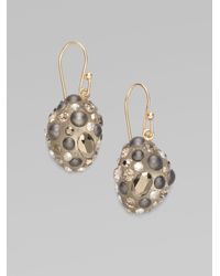 Alexis Bittar | Metallic Dust Crystal Pavé Bean Earrings | Lyst