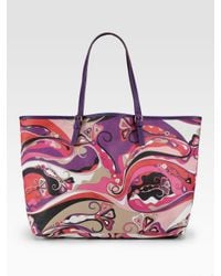 Emilio Pucci | Multicolor Printed Beach Tote | Lyst