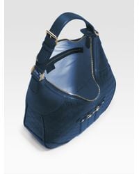 Gucci | Blue Cathrine Ssima Medium Hobo | Lyst