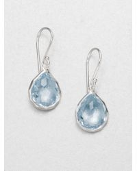 Ippolita | Blue Topaz Sterling Silver Teardrop Earrings | Lyst