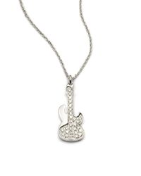 KC Designs | White Diamond Guitar Pendant Necklace | Lyst