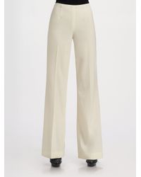 Ralph Lauren Black Label | Natural Joslyn Bi-stretch Wool Pants | Lyst