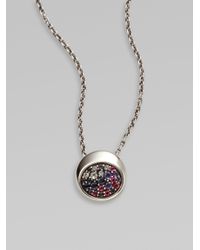 Elizabeth and James | Metallic Multi Gemstone and Sterling Silver Necklace | Lyst