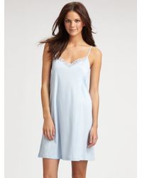 Hanro | White Tonight Long Nightgown | Lyst