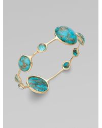 Ippolita | Metallic Bronze Turquoise 18k Gold Bracelet | Lyst