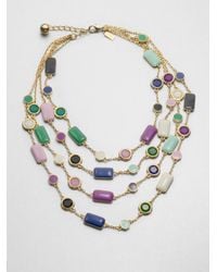 kate spade new york | Multicolor Pop Palette Statement Necklace | Lyst