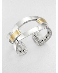 John Hardy | Metallic Sterling Silver And 22K Yellow Gold Link Bracelet | Lyst