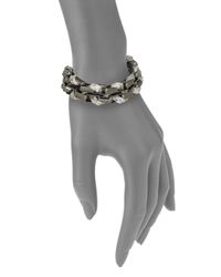 Kara Ross | Multicolor Python Skin Cord Bracelet | Lyst