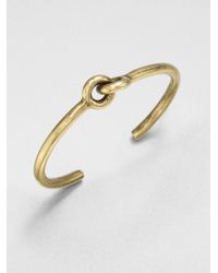Giles & Brother | Metallic Skinny Archer Cuff Braceletgoldtone | Lyst