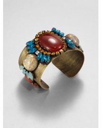 DANNIJO | Metallic Katniss Embellished Cuff Bracelet | Lyst