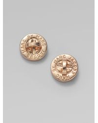 Marc By Marc Jacobs | Metallic Turnlock Stud Earrings | Lyst