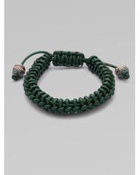 Stephen Webster | Green No Regrets Woven Leather Bracelet for Men | Lyst