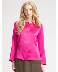 Marc By Marc Jacobs | Pink Disco Satin Top | Lyst