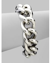 Michael Kors | Metallic Chunky Turnlock Chain Link Bracelet | Lyst