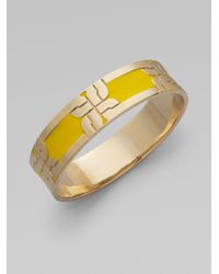 MILLY | Yellow Links Enamel Bracelet | Lyst